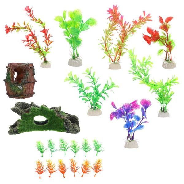 

21pcs fish tank aquatic plants aquarium water decor for home decorations
