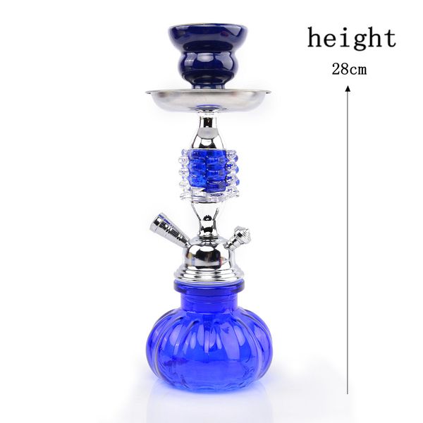 Arabian Hookah Cristal Glass Hookah Garrafa Conjunto de Hookah Shisha Único / duplo tubo