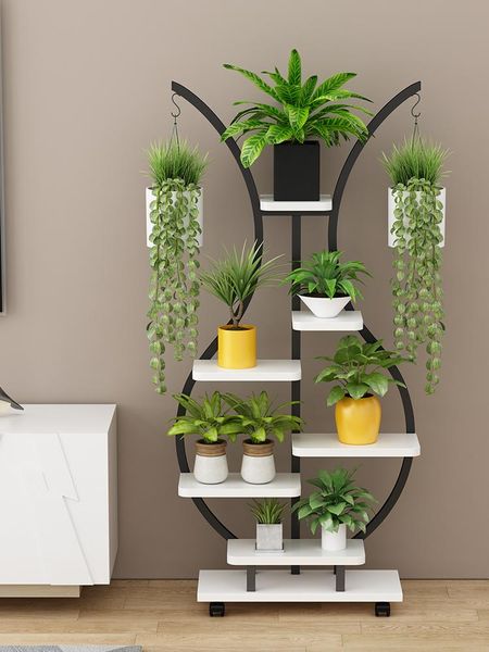 

hooks & rails green radish flower rack shelf balcony floor-to-ceiling multi-layer indoor succulent pot