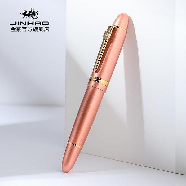 

fountain pens jinhao 159 pen luxury copper spinning signature purple silver 0.5mm nib office business school supplies