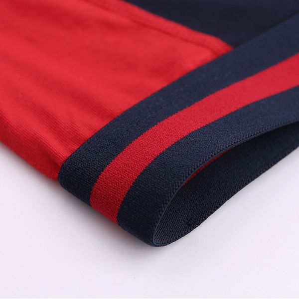 

men's underpants qui drying sports color matching modal boxer pants lengthened underpear, Black;white