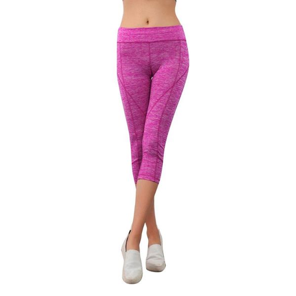 

women's leggings women pants elastic clothes exercise fitness trousers 5, Black