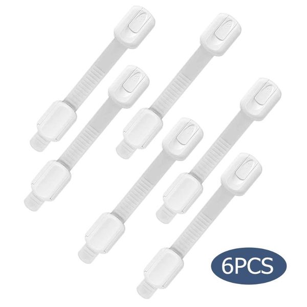 

carriers, slings & backpacks 6pcs child safety cabinet lock security protector drawer door multi-function cloth belt kids lock#38