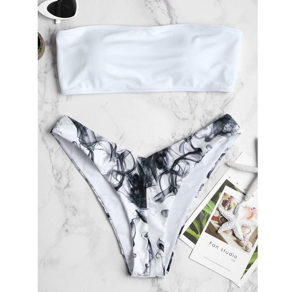 

women's swimwear women bikinis set floral print summer 2021 style black bikini push-up swimsuit beachwear padded boob, White;black