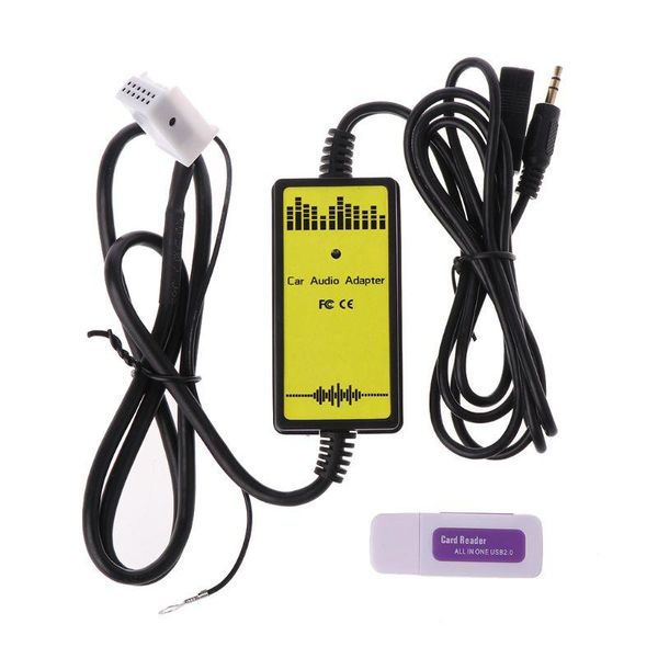 

car audio t3ed usb aux-in adapter mp3 player radio interface 12 pin for seat