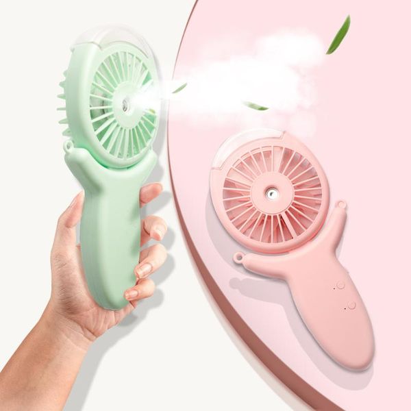 

electric fans portable 2 in 1 mini fan humidifier usb rechargeable handheld water spray mist face steamer air conditioner for outdoor