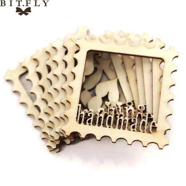 

frames and mouldings 10pcs wooden laser cut po frame embellishment holiday handmade typeface for baby shower wedding party home scrapbooking