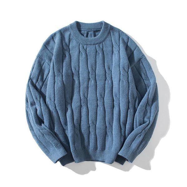 

men's sweaters solid color korean male pullover loose sweater casual long-sleeved bottoming for men women warm knitwears, White;black