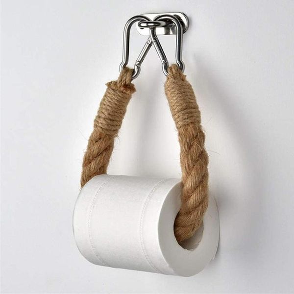 

toilet paper holders punch holder for hanging old bathroom decoration supplies towels el rope storage