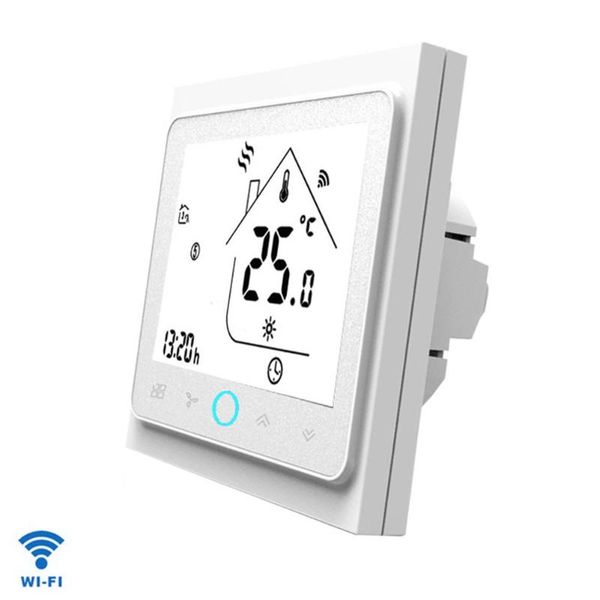 

smart home control air conditioner backlight electric touch wifi thermostat voice sensing household lcd screen water heater for google