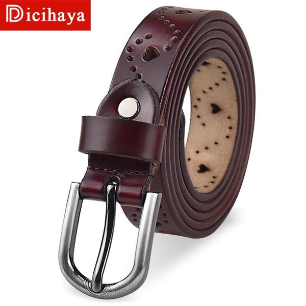 

belts dicihaya women belt female genuine leather fashion ceinture femme cinturon mujer cinto feminino, Black;brown