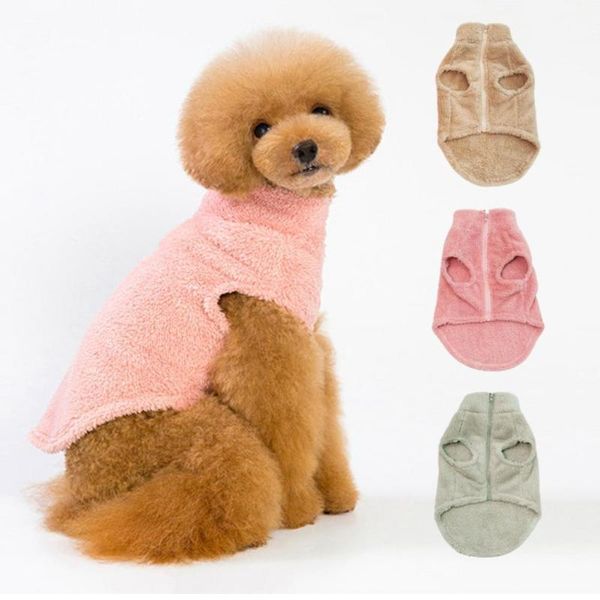

dog vest skin-friendly flannel clothes fashionable warm pet supplies for autumn winter easy to wearing washable apparel