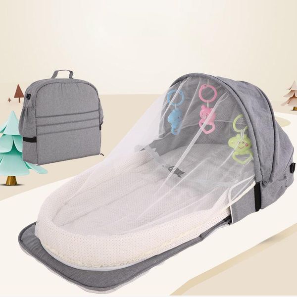 

baby cribs multifunctional crib portable foldable backpack bed removable mummy bag bionic anti-fall
