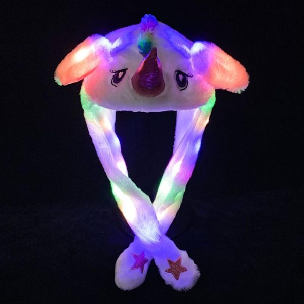 

party hats spring and autumn korean version of plush hat creative ear-shaking parent-child cartoon cute glowing