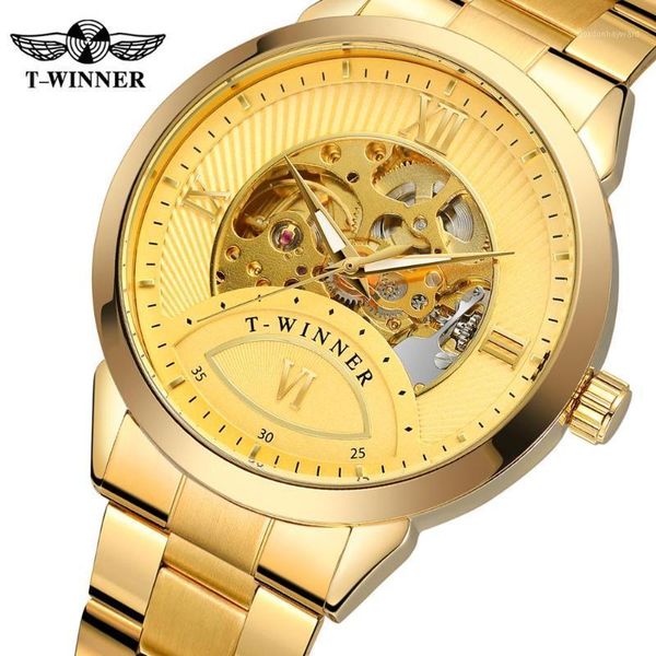 

wristwatches luxury 4154 fashion male wrist business automatic skeleton men mechanical sports watches, Slivery;brown