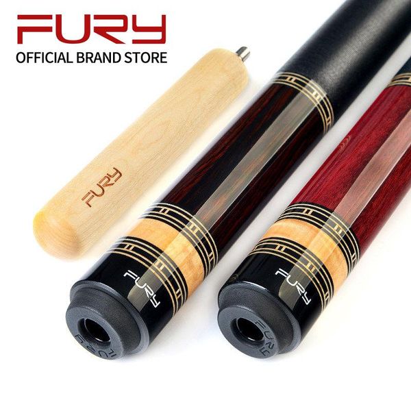 

original fury cj pool cue stick kit billiard 11.75mm/13mm tip with case north american maple shaft extension cues