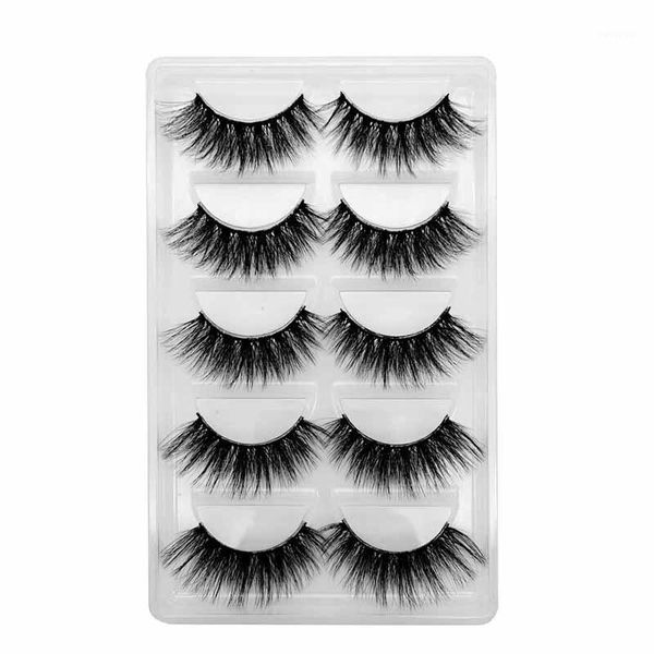 

pairs mink eyelashes 3d false lashes thick criss cross makeup eyelash extension natural volume soft fake lashes1