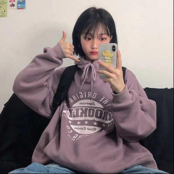 

purple gray color casual women hoodie school wear plus size girls mujer xll, Black