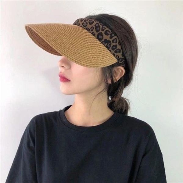 

wide brim hats summer empty straw hat duck tongue female beach outdoor sun leisure cute sunscreen for women wholesale, Blue;gray