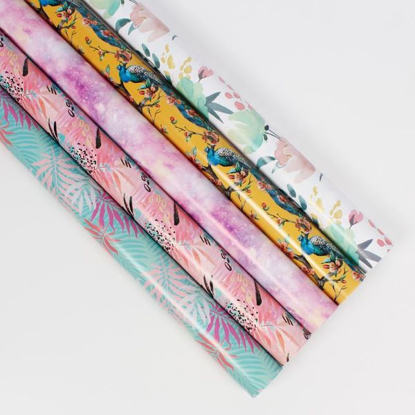 

10pcs gift wrapping paper flower packaging christmas diy materials craft book other arts and crafts