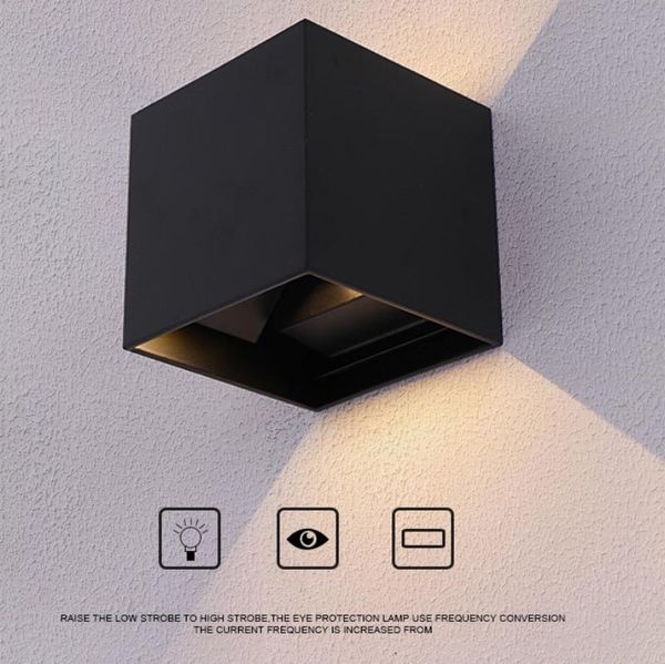 

morden ip65 12w adjustable waterproof outdoor wall light garden porch sconce decoration lamps