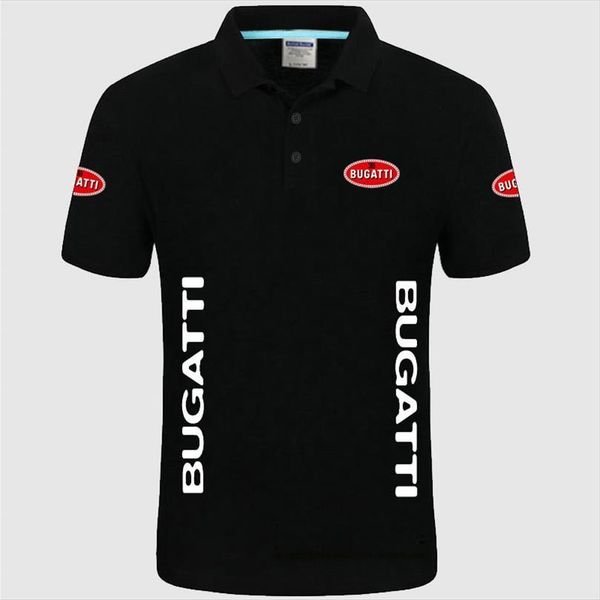 

summer brand mens polos bugatti logo short sleeve shirt fashion casual solid shirts, White;black