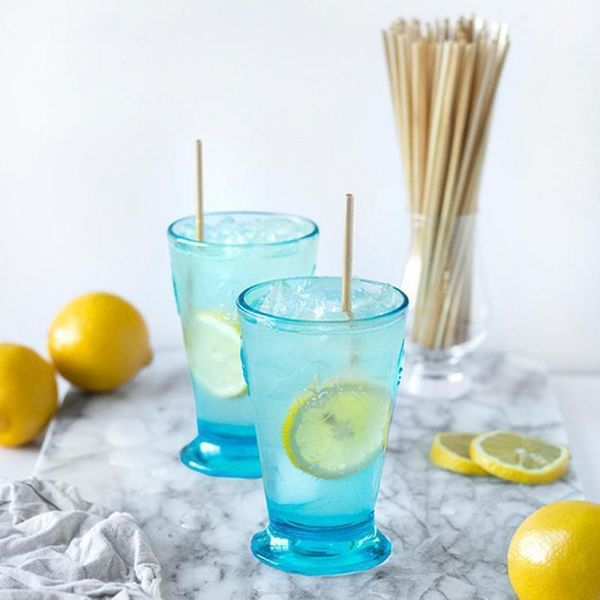 

drinking straws 100pcs portable 20cm disposable wheat straw eco-friendly natural environmentally bar kitchen tool1
