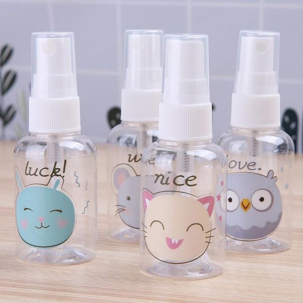 

storage bottles & jars 1pc 40ml cartoon spray sub-bottling plastic multicolor refillable bottle empty container flip-dispensing makeup t