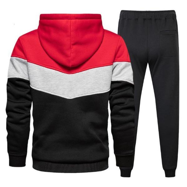 

casual suit men hoodies autumn men's sweater hooded sports loose long-sleeved pants two-piece, Black;brown