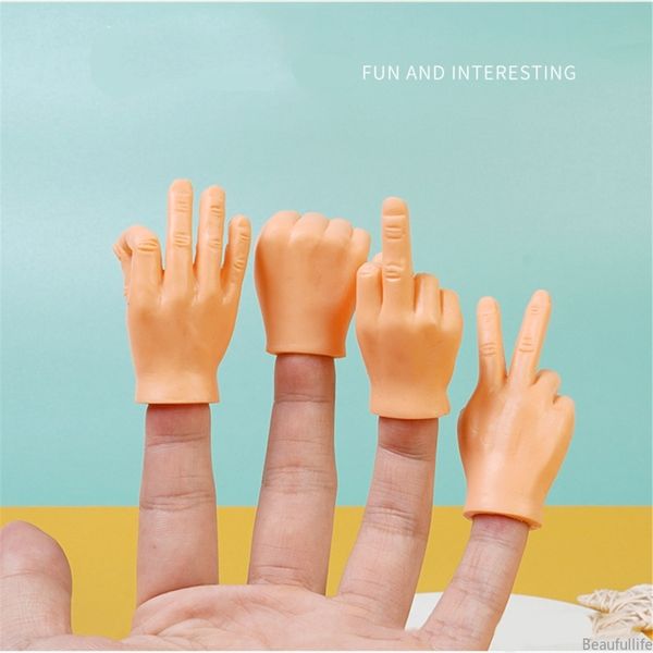 

cat toys tiny hands for cats props silicone funny mini creative finger fidget small hand tease pets game toy