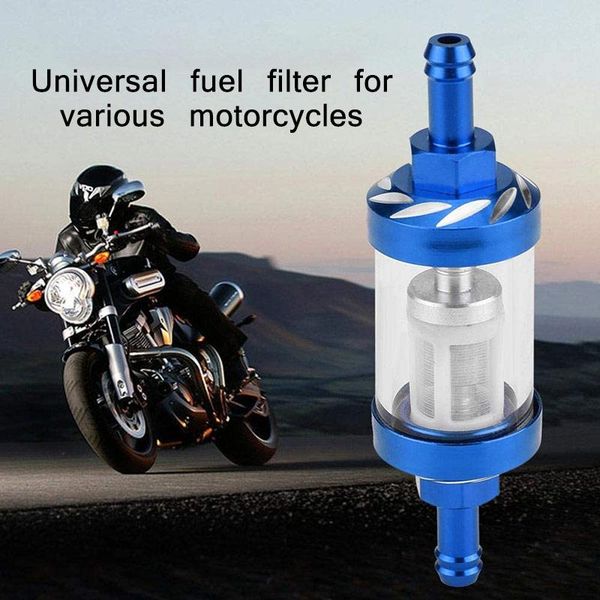 

parts 8mm gas fuel filter motorcycle oil universal black/blue scooter