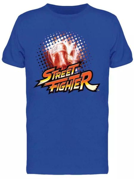 

street figher fist capcom tee men's -capcom designs, White;black