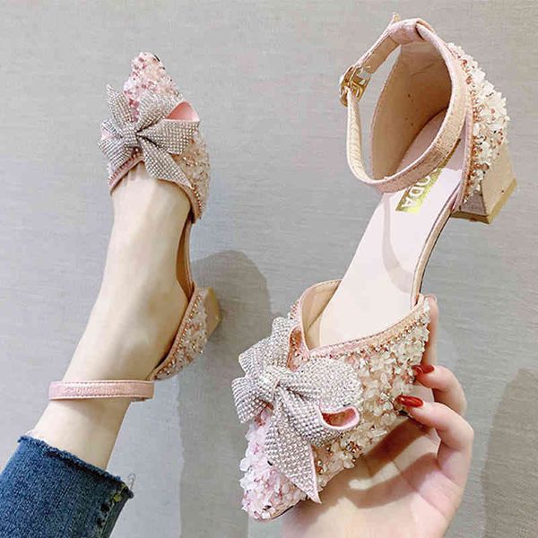 

dress shoes women's closed-heel shoes, high-heeled faerie round-toed go1k, Black