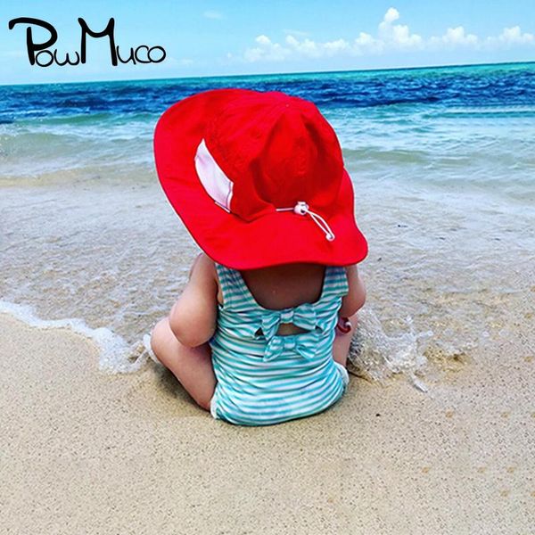 

wide brim hats powmuco 1 pcs comfortable breathable toddler beach sunscreen cap solid color adjustable children fisherman hat kids accessori, Blue;gray