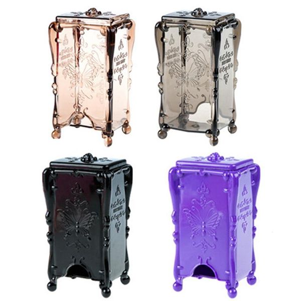 

storage boxes & bins cotton pad organizer clear cosmetic dispenser container holder case for home el office