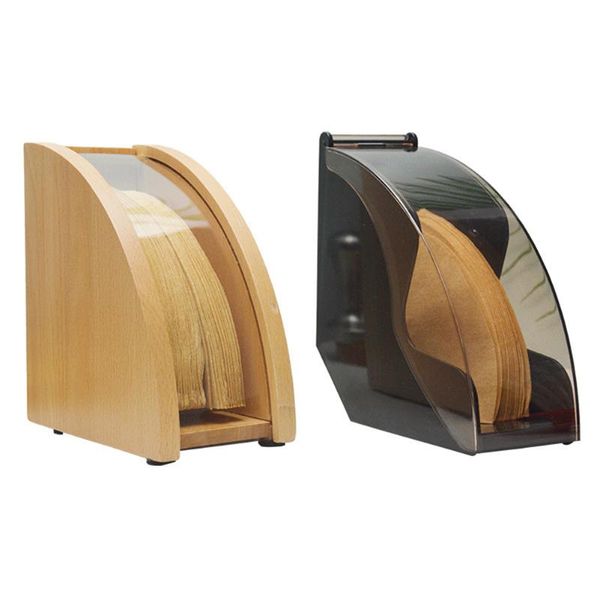 

coffee filters 1pc storage box filter paper holder carton rack dust-proof counterdispenser
