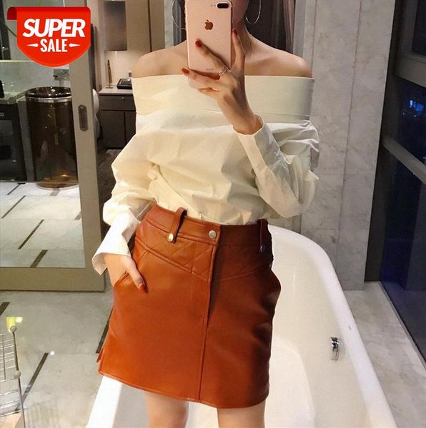 

he sui the same leather half skirt bag hip pu grid children #qq4r, Black