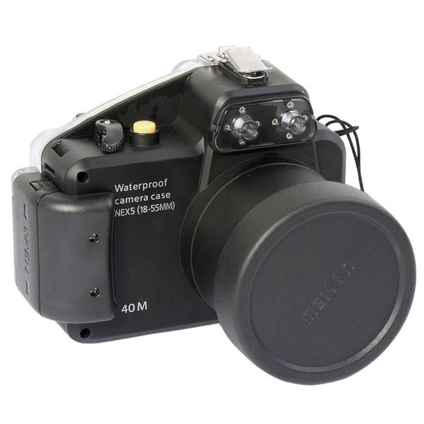 

pool & accessories 40m 130ft waterproof housing underwater diving camera case for sony nex-5 18-55mm lens