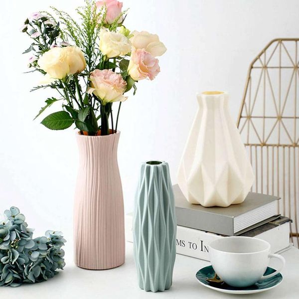 

vases nordic table flower vase living room art decoration dried creative arrangement small plant plastic