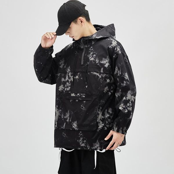 

men's jackets hfyf 2021 japanese autumn style loose casual jacket, Black;brown