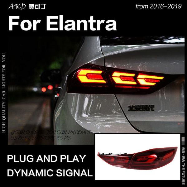 

other lighting system akd car styling tail lamp for elantra led light 2021-2021 drl dynamic signal brake reverse auto accessories