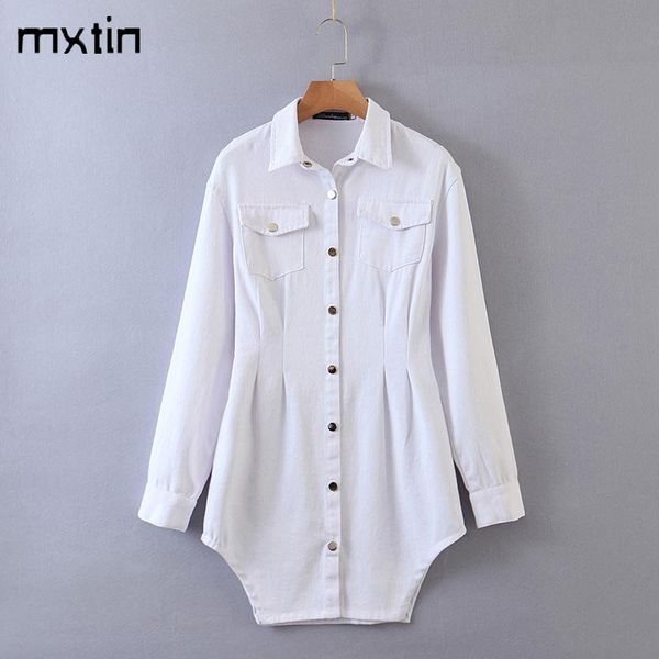 

vintage white pleated women's mini dress fashion lapel collar long sleeve button female party dresses vestidos casual, Black;gray