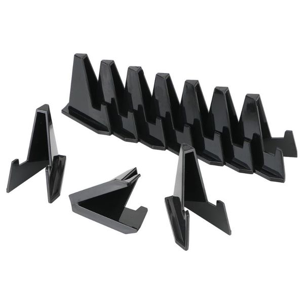 

hooks & rails collection coin storage rack acrylic stands postcard display medal shelf 10pcs mini easel holder transparent black
