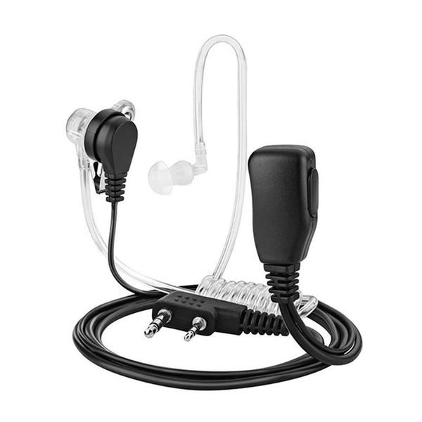 Fones de ouvido 2 pinos PMIC Headset Covert Acoustic Tube In-ear Fone de ouvido para TYT Baofeng UV-5R BF-888S CB Acessórios de rádio