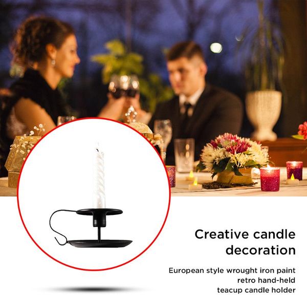 

candle holders holder handheld candles furnishing articles teacup candlestick wedding celebration candlelight decorations