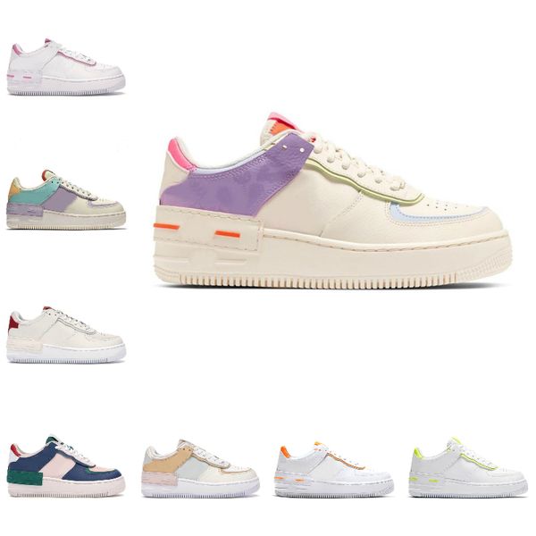 

sell 2021 mens women platform fashion sneakers shadow pale ivory black white volt magic flamingo total orange spruce aura wheat sports sneak
