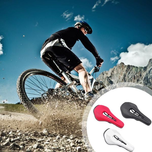 

bike saddles comfortable bicycle saddle mtb mountain road seat soft pu leather hollow cushion plastic+ part accessories
