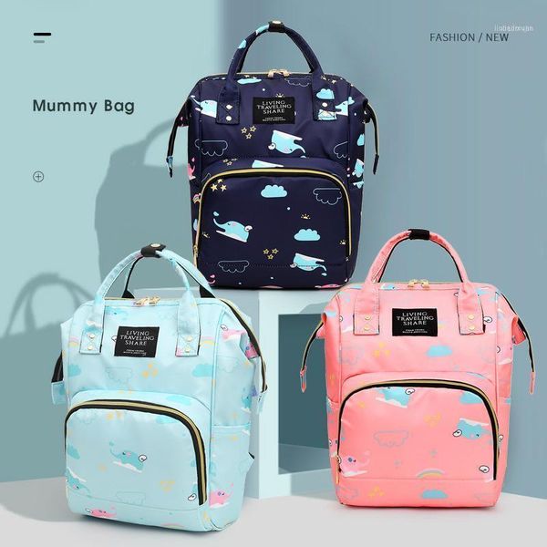 

mummy bag double shoulders bags mother milk bottle multifunctional backpack baby oxford travel care wetbag1