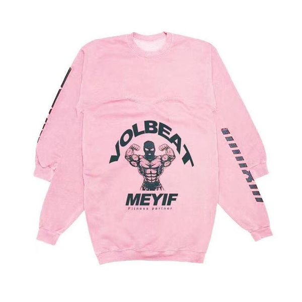 

men's hoodies & sweatshirts 2021 ss in the spring and autumn of their own design printed logo comfortable big hip hop cotton fleece tre, Black