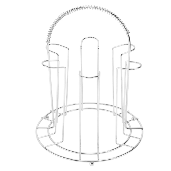 

hooks & rails stainless steel 6 cups mug glass stand holder home kitchen hanging drainer storage rack drying shelf accessories